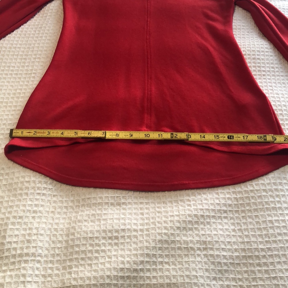 💋 Buy 2 for 15.00  Chico’s Red Keyhole size 0 size small ♥️♥️ - Picture 11 of 14